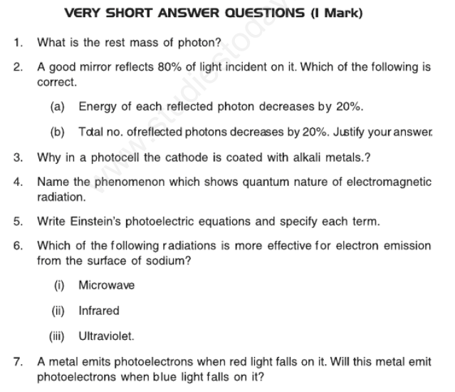 cbse-class-12-physics-dual-nature-of-matter-assignment